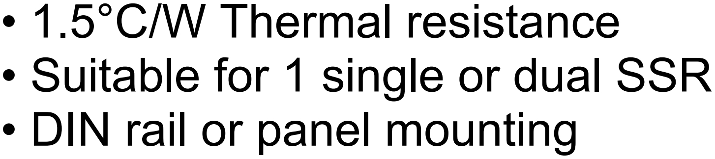 גוף קירור לממסרים מצב מוצק CRYDOM SSR HS151DR